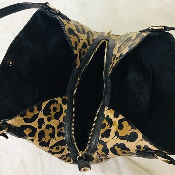 Coach Leopard Print Edie Shoulder Bag - Picture 12 of 15